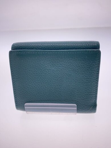 商品画像：3つ折り財布/レザー/GRN/無地/レディース 2