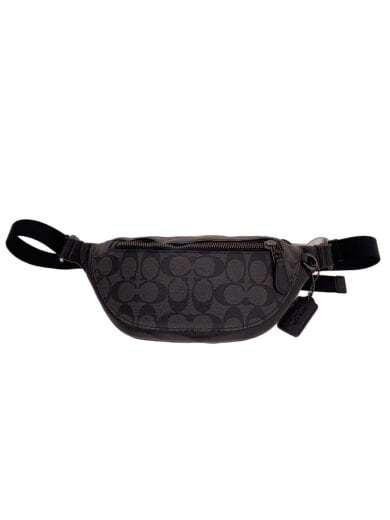 商品画像：ウエストバッグ/レザー/BLK/総柄/F84711 1