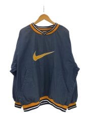 90s/ナイロンプルオーバー/XL/ナイロン/NVY/汚れ有