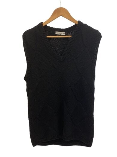 画像：ISSEY MIYAKE MENニットベスト(薄手)/M/ウール/BLK/ME83KE0011