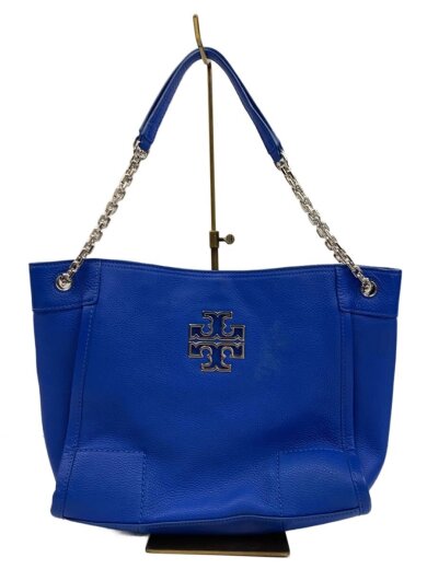 商品画像：ショルダーバッグ/レザー/BLU/無地 1