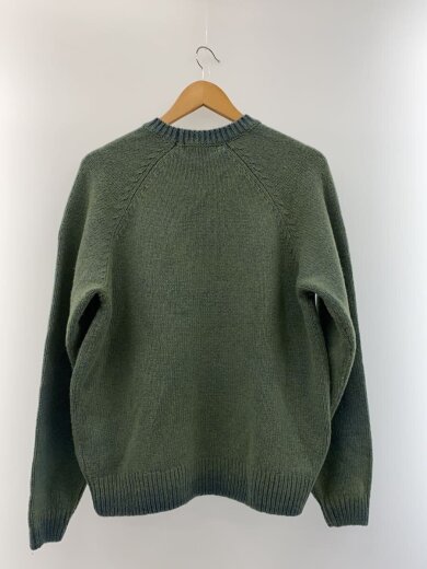 商品画像：24AW/Flocked Logo Sweater/S/ウール/GRN 2