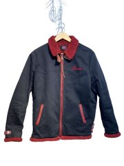 内ボアジャケット/L/コットン/BLK