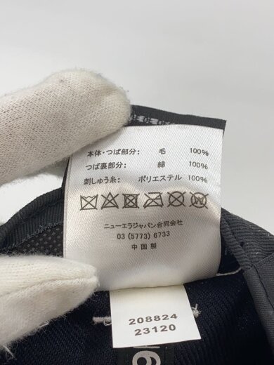 商品画像：キャップ/7 1/2/ポリエステル/BLK/無地/メンズ 6