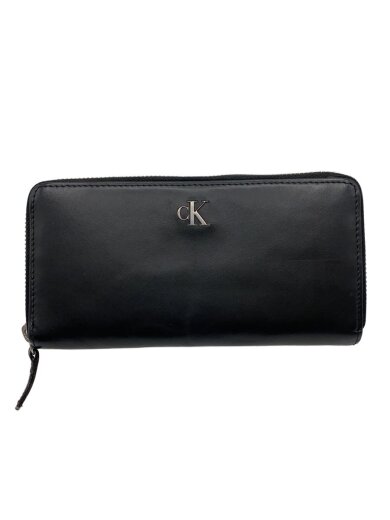 商品画像：長財布/レザー/BLK/無地/メンズ 1