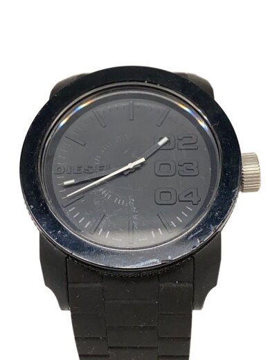 商品画像：クォーツ腕時計/アナログ/ラバー/BLK/BLK/DZ-1437 1