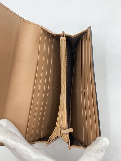 商品画像：コンチネンタルウォレット_マイクログッチシマ/レザー/BEG/レディース 4