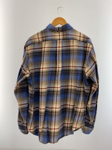 商品画像：90s/長袖シャツ/XL/コットン/BLU/チェック 2