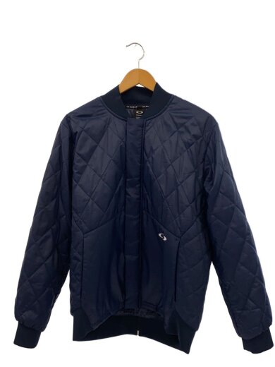 商品画像：キルティングジャケット/L/ポリエステル/NVY/無地/412855JP 1