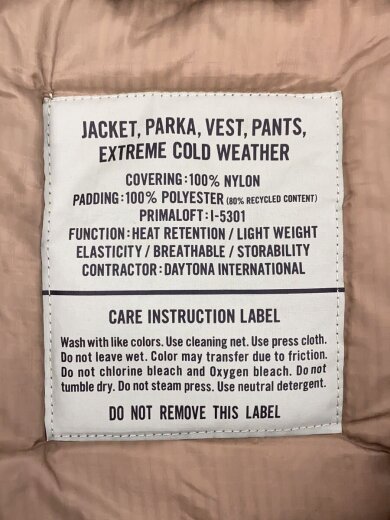 商品画像：ダウンジャケット/M/ナイロン/BEG/無地/213-1501 3