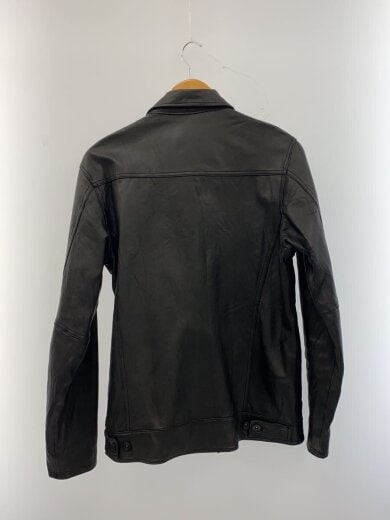 商品画像：レザージャケット・ブルゾン/L/羊革/BLK/無地/102TNNH-JKM06 2