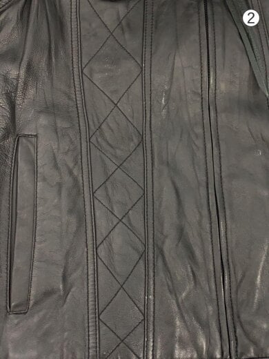 商品画像：レザージャケット・ブルゾン/L/羊革/BLK/無地/102TNNH-JKM06 8