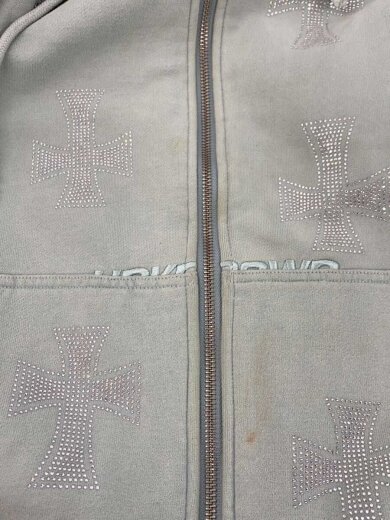 商品画像：ジップパーカー/M/コットン/GRN/アセ・汚れ有 7