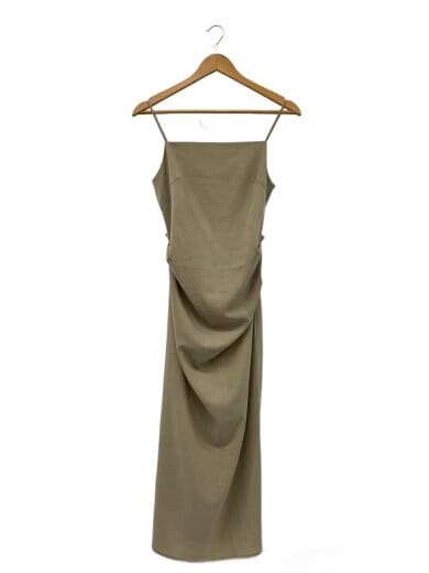 商品画像：キャミワンピース/36/ポリエステル/BEG/無地/12410319 1