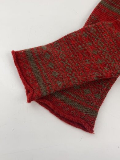 商品画像：ニット・セーター(厚手)/3/ウール/RED/総柄/71118087 5