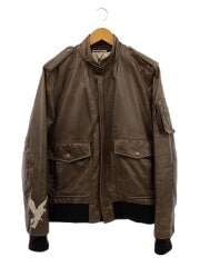 レザージャケット・ブルゾン/M/レザー/BRW