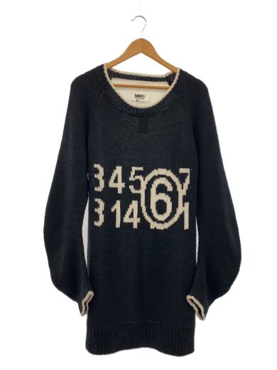 商品画像：ニット・セーター(厚手)/L/コットン/BLK/無地/S52GP0148 1