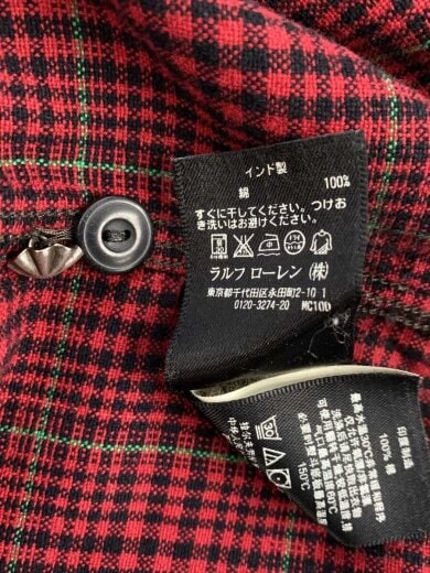 商品画像：長袖シャツ/XS/コットン/RED/チェック/782509090001 4