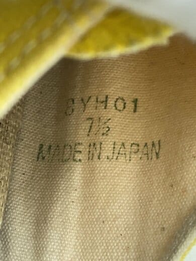 商品画像：ローカットスニーカー/US7.5/YLW/キャンバス 5
