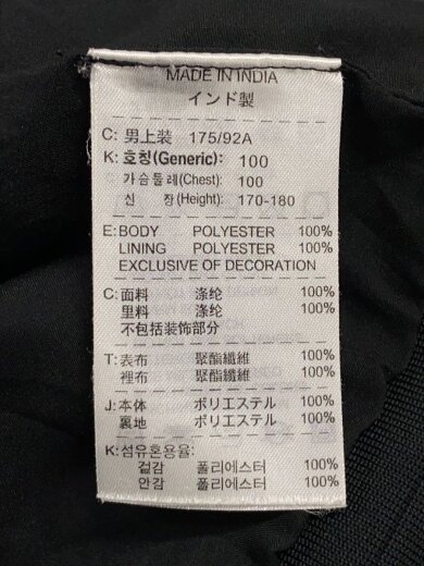 商品画像：ジャケット/L/ポリエステル/BLK/無地/276157-010// 4