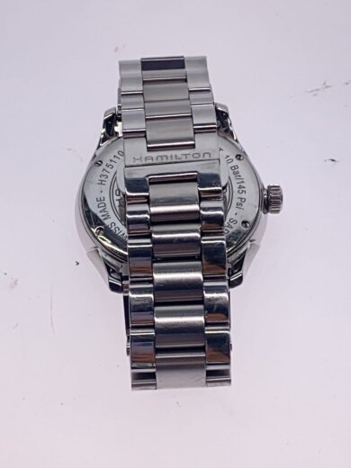 商品画像：クォーツ腕時計/アナログ/ステンレス/BLK/SLV/H375110// 5