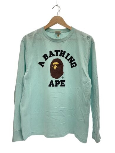 商品画像：長袖Tシャツ/M/コットン/BLU/001LTI301020M/汚れ・黄ばみ有 1