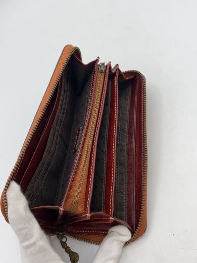 商品画像：長財布/レザー/BRW/無地/メンズ// 7