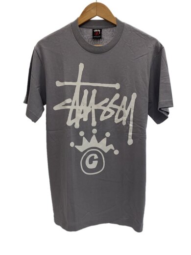 商品画像：長袖Tシャツ/M/コットン/GRY/プリント 1