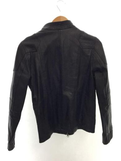 画像：1to10peopleラムレザージャケット・ブルゾン/S/羊革/BLK/無地2