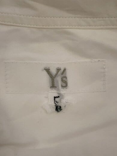 商品画像：長袖シャツ/L/コットン/WHT/無地/MZ-B04-017/シミ 3