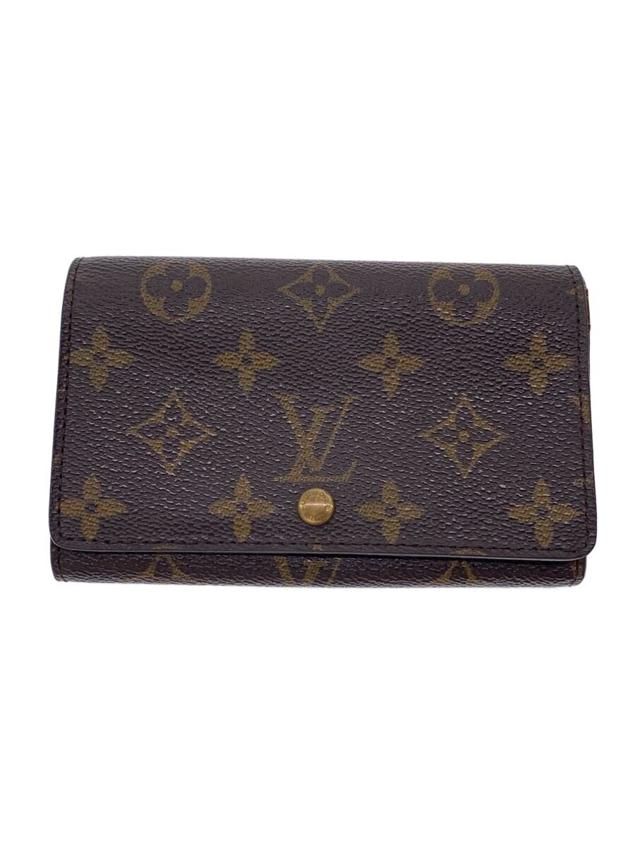 LOUIS VUITTON / 1)ポルト・モネ・ビエ・トレゾール_モノグラム・キャンバス/PVC/BRW/総柄/レディース