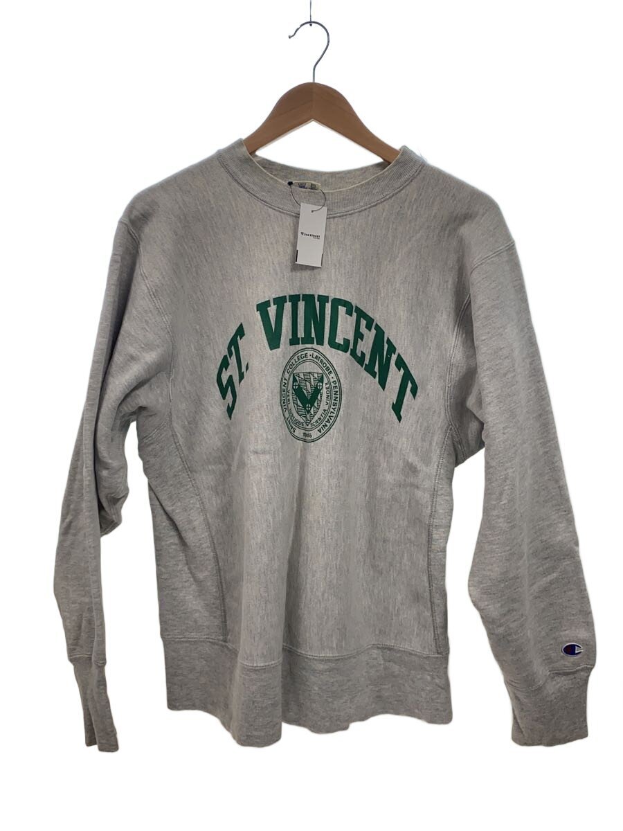 Champion / 80s/トリコタグ/REVERSE WEAVE/スウェット/L/コットン/GRY/無地