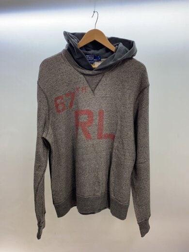 商品画像：後付けパーカー/L/コットン/GRY/プリント/90s 1