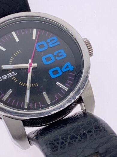 商品画像：クォーツ腕時計/アナログ/レザー/BLK/BLK/SS/DZ-1514 8