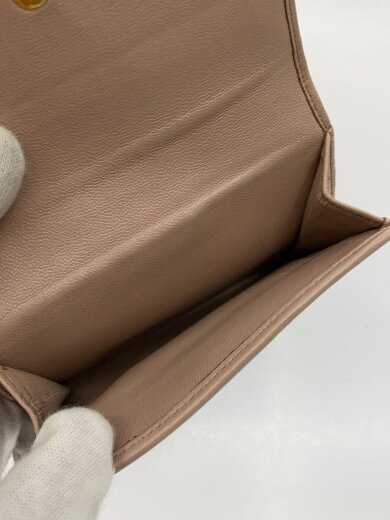 画像：MIU MIU2つ折り財布/--/PNK/無地/レディース5