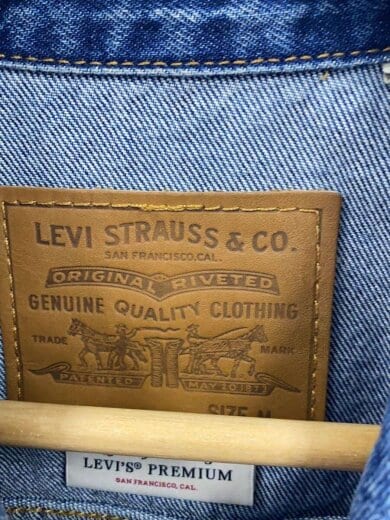 商品画像：ペンキ加工/トラッカージャケット/M/デニム/IDG/無地/PC9-0047J-0000 3