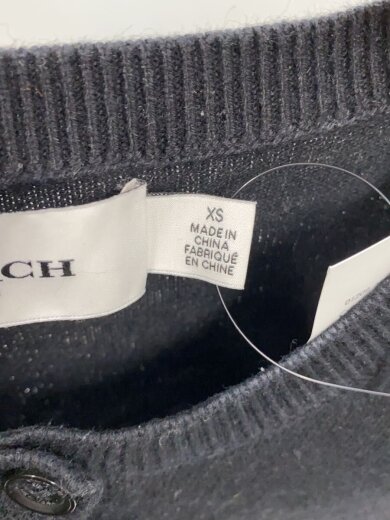 商品画像：カーディガン(薄手)/XS/コットン/BLK/58897U 4