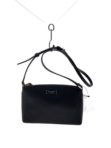 商品画像：ショルダーバッグ/レザー/BLK/無地/v101 1