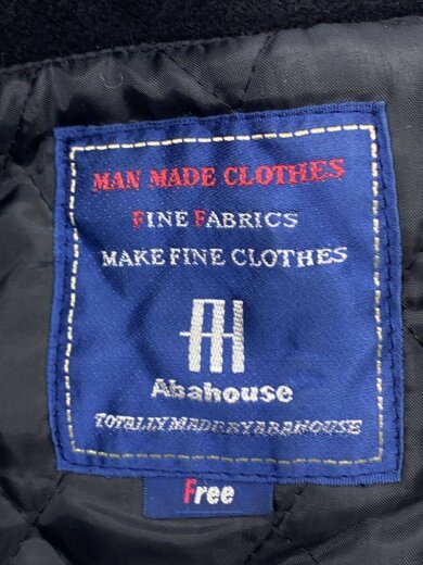 商品画像：スタジャン/FREE/ウール/BLK/033014/袖牛革/フード欠品 3