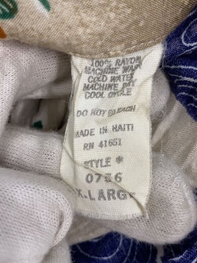 商品画像：CALIFORNIA/半袖シャツ/XL/レーヨン/BRW/総柄/0756/ 4