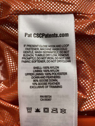 商品画像：ダウンジャケット/M/ナイロン/ORN/XE5983/汚れ 4