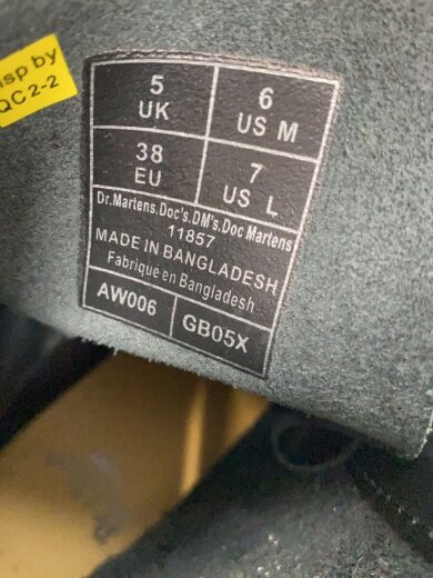 商品画像：レースアップブーツ/US6/BLK/レザー/11857 5