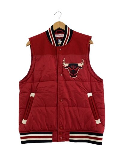 商品画像：ダウンベスト/M/ナイロン/RED/CHICAGO BULLS// 1