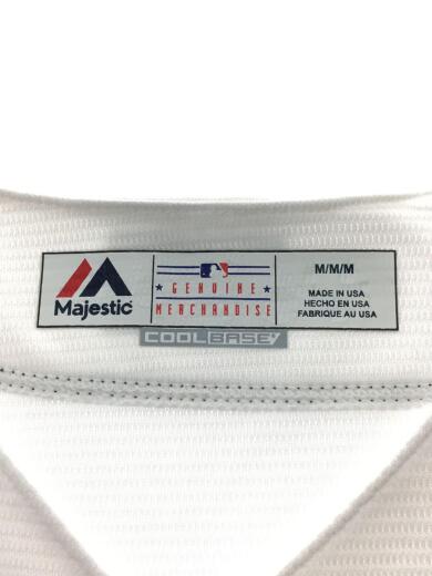 画像：Majesticシアトルマリナーズ/ベースボールシャツ/ユニフォーム/M/ホワイト/白/ロゴ/プリント/無地3