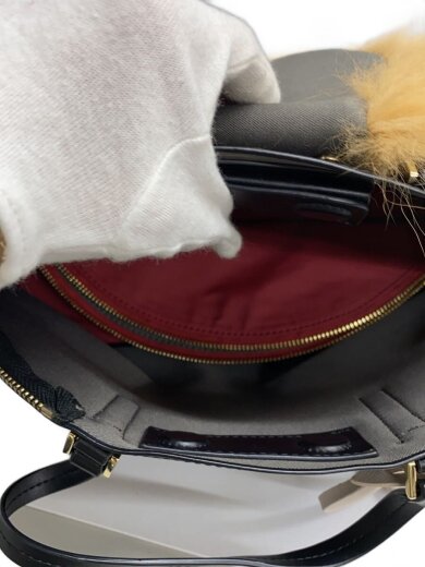 商品画像：ハンドバッグ/--/ブラック/無地/2WAY 6