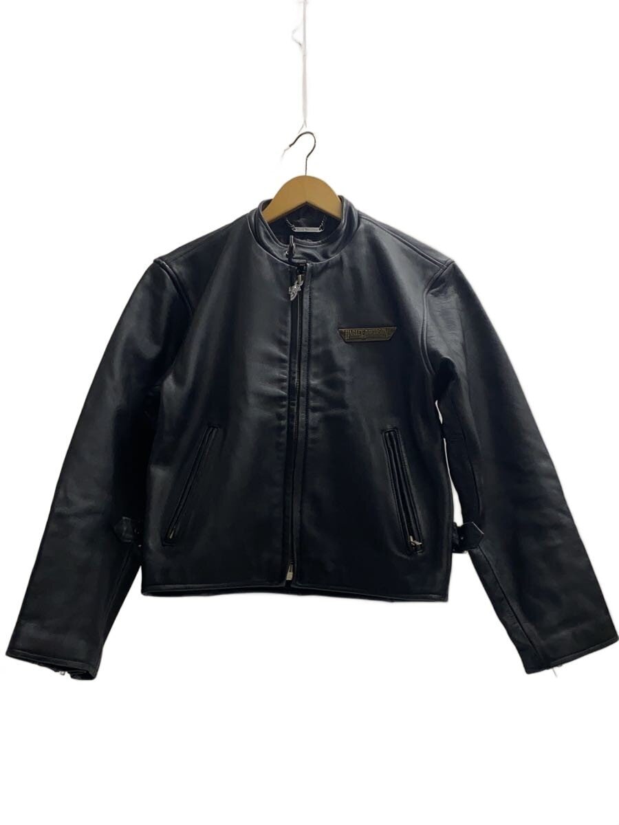 HARLEY DAVIDSON / シングルライダースジャケット/M/牛革/ブラック/韓国製/傷有