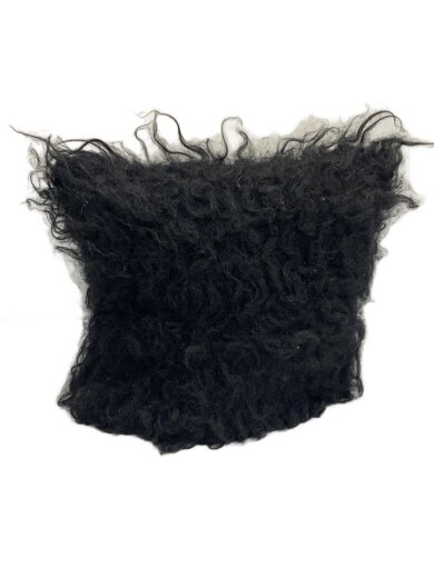 商品画像：シャギー/猫耳/ニットキャップ/ポリエステル/BLK/無地/メンズ/2224-022 2