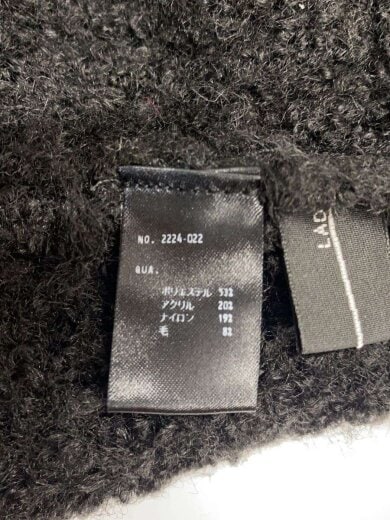 商品画像：シャギー/猫耳/ニットキャップ/ポリエステル/BLK/無地/メンズ/2224-022 5