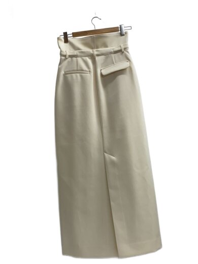 商品画像：ロングスカート/1/ポリエステル/ホワイト/無地/DER24SS-SK-001 2