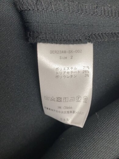 商品画像：スカート/2/ポリエステル/ブラック/無地/DER23AW-SK-002 5